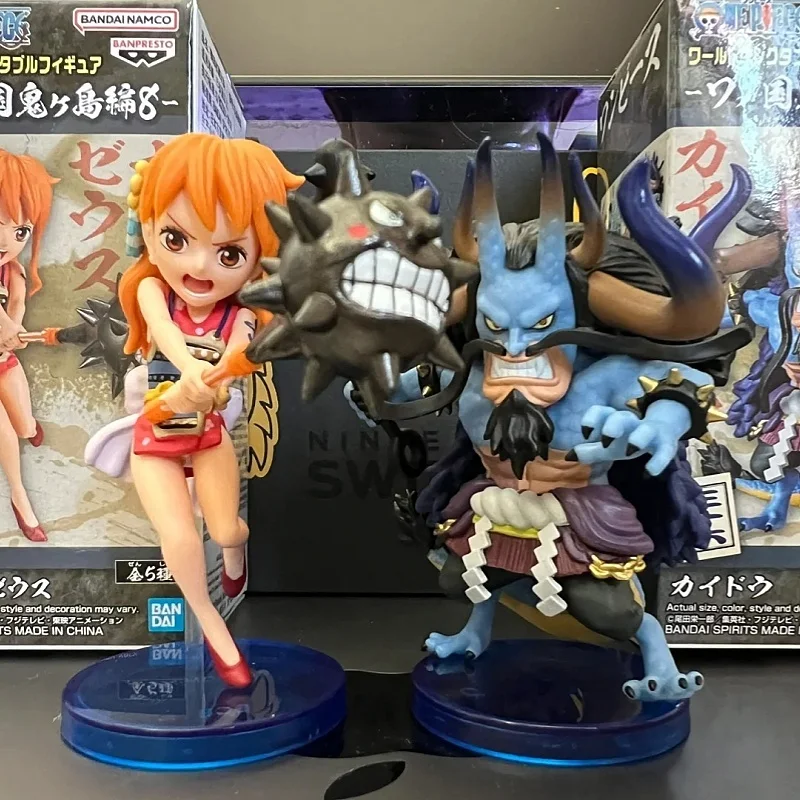 

Оригинальная анимационная фигурка в наличии Bandai из аниме One Piece Nami & kaido & u Opp, экшн-фигурка, игрушки, Коллекционная модель, подарки