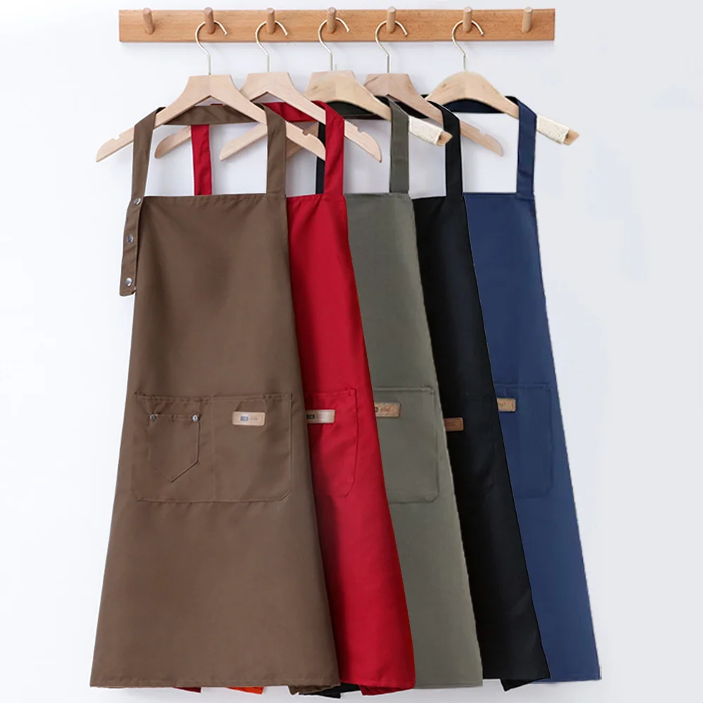 

Apron Cooking Clothes Fabric Chefs Uniform Adult Oil Resistant Work All Seasons Catering for Breathable Kitchen Household