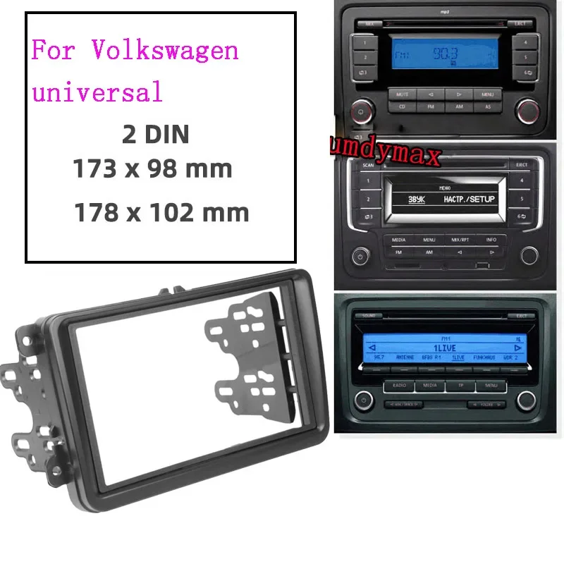 

Double 2 Din Car Stereo Radio Fascia Panel DVD Player Interior Trim Kit for Volkswagen Touran/Caddy/Passat car radio frame