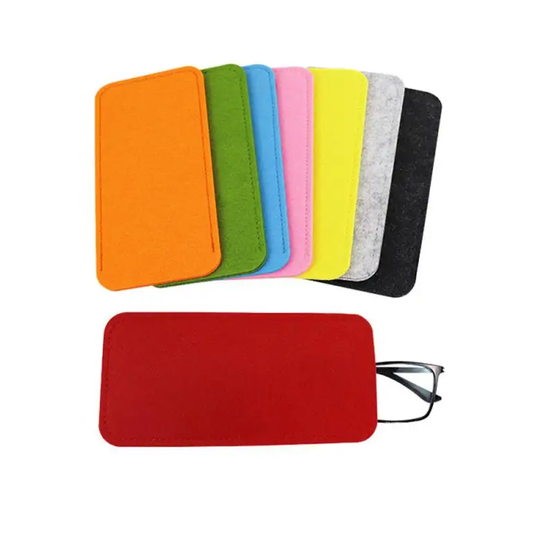 2/4/6PCS Sunglasses Bag Zipper Design Durable Creative Glasses Accessories Glasses Bag Waterproof Felt Bag