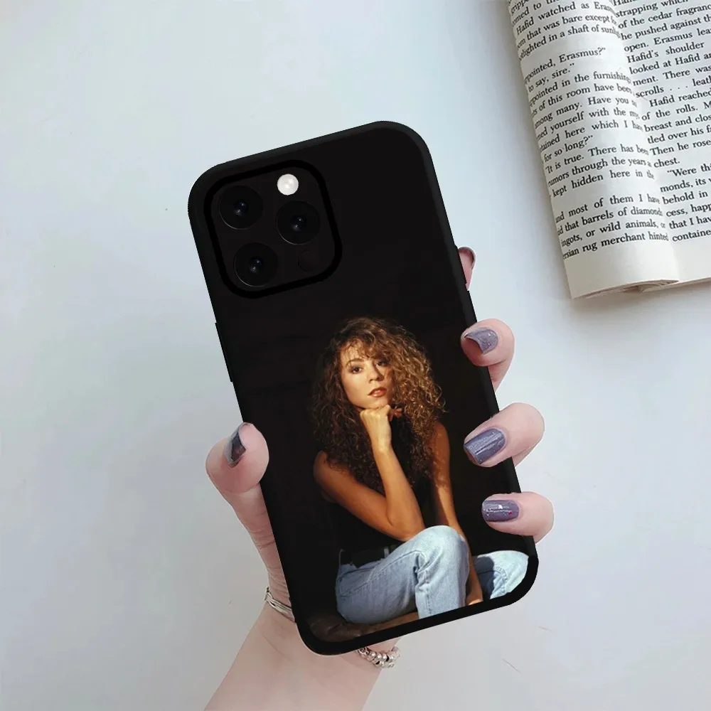 Funda de teléfono Mariah Carey Singer, carcasa para iPhone Mini 11 12 13 14 15 Pro XS Max X Plus SE XR