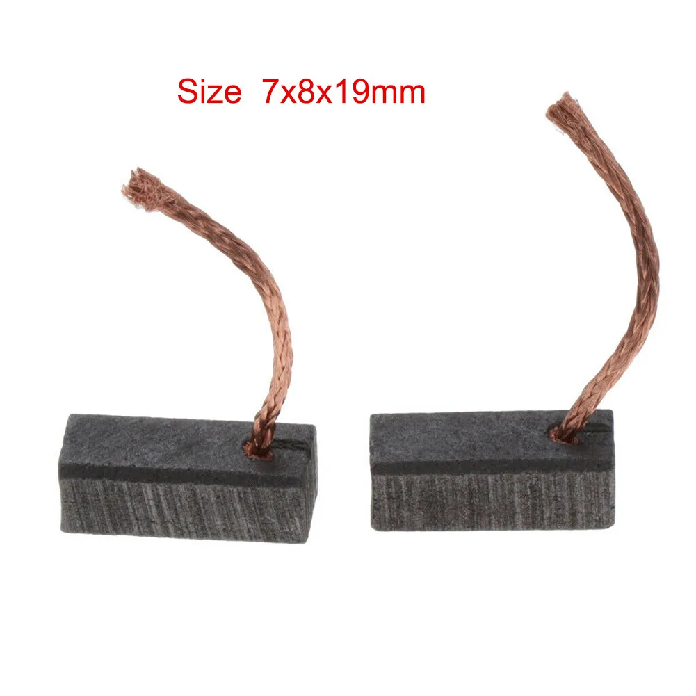 2pcs 7x8x19mm Motor Carbon Brushes Replacement Parts For Electric General Motor Power Tools Accessories