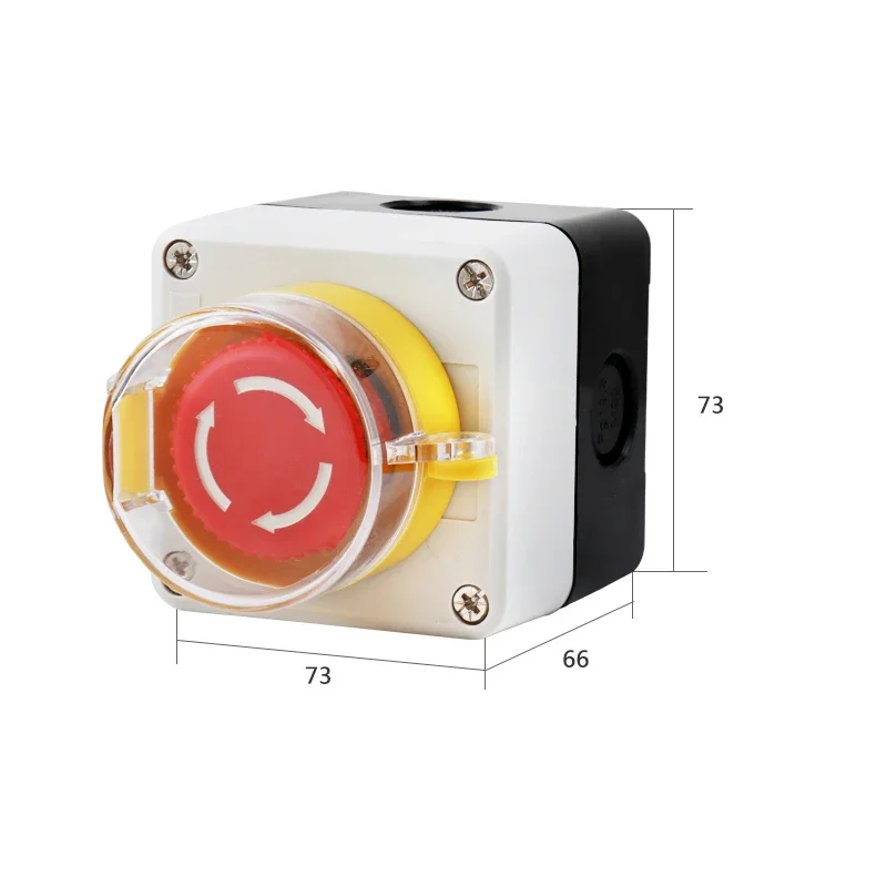 arrow symbol indicating start and stop self-recovery waterproof button switch emergency stop industrial hand-held control box