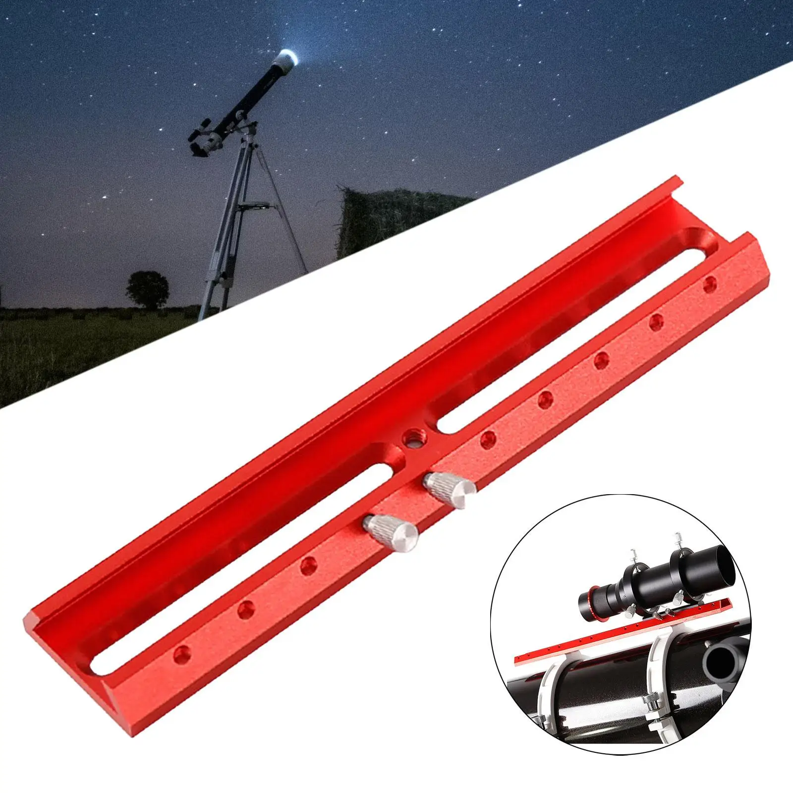 220mm Guide Ring Star Finder Mounting Plate Accessories Extended Slot for Astrophotography Professional