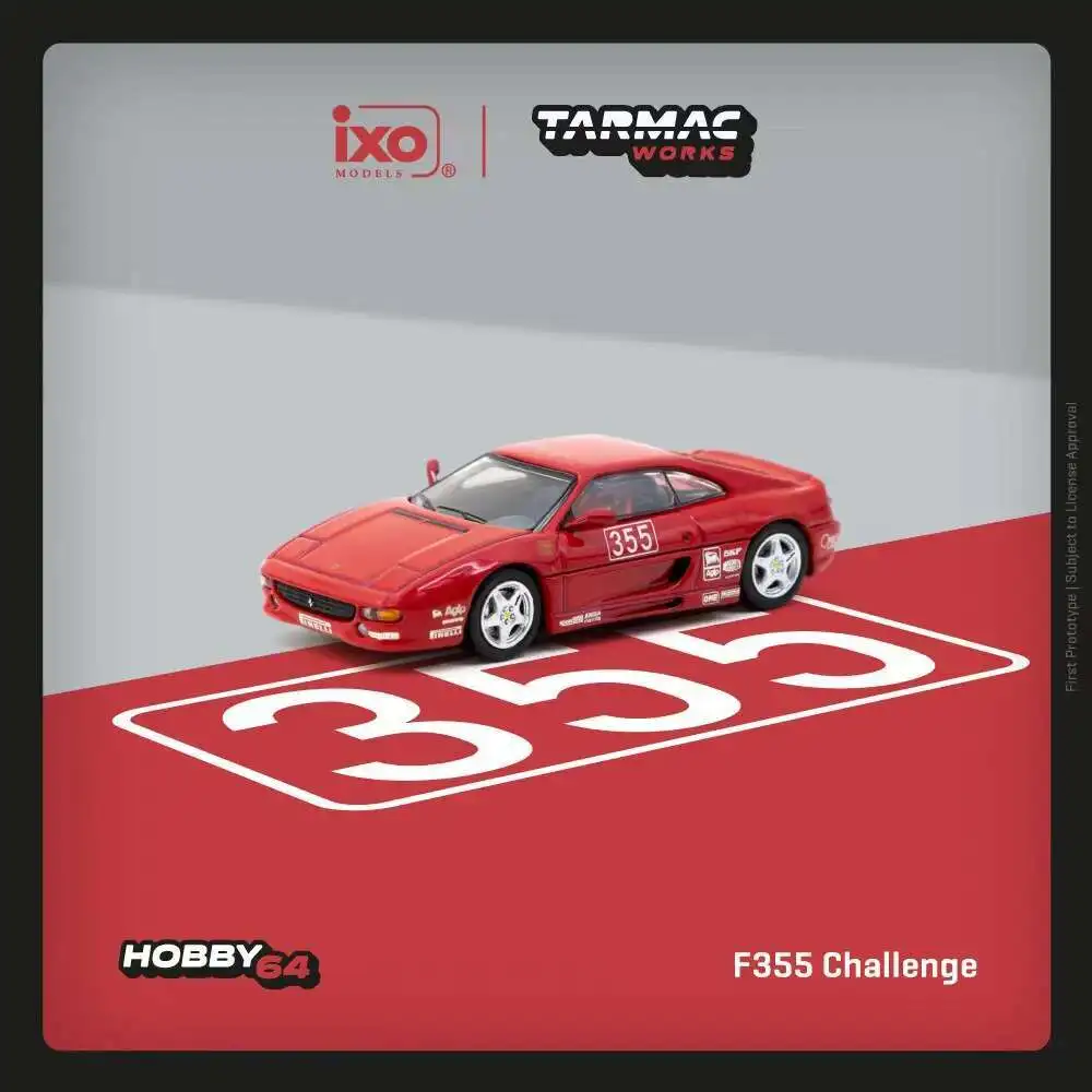 

TW In Stock 1:64 Ferrari F355 Miniature Toy Challenge Presentation Diecast Car Model Collection Tarmac Works