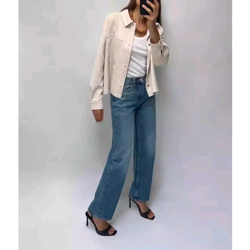 Fall New Arrival Women's College Sle Long Sve Faux Fur ort Jaet Outerwear  Collar Classic Commute Sle Loose Fit