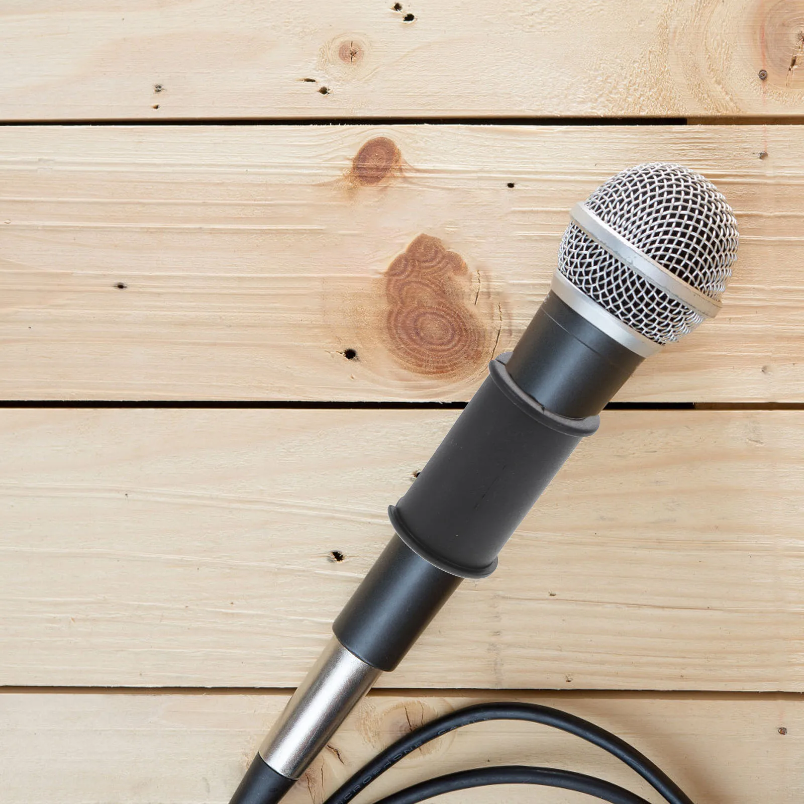 

2Pcs Microphone Rubber Gasket Cover Durable Shock Mount Holder Recording Studio Meeting Room Stage Office Accessories