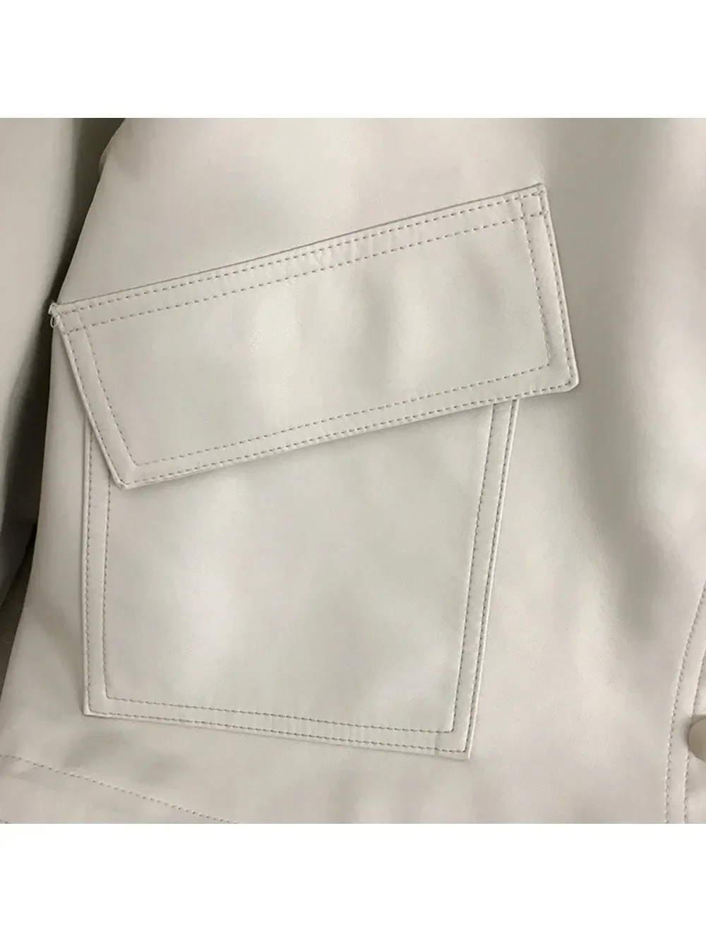 2024 primavera giacca in ecopelle donna Streetwear autunno manica lunga cappotti corti sciolto caldo Moto Biker Outwear stile americano