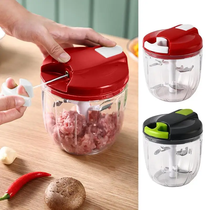 Mini Food Chopper Manual Onion Chopper Vegetable Mincer Kitchen Multifunctional Meat Grinder For Vegetable Pepper Onion