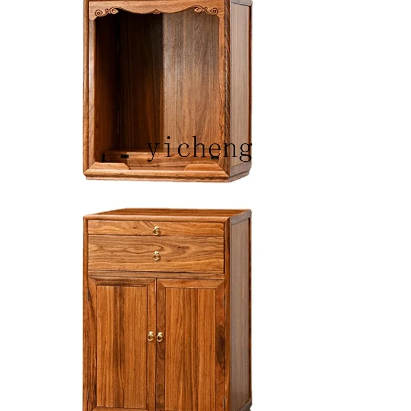 

YY Solid Wood Buddha Niche Clothes Closet Buddha Cabinet Ugyen Wood Altar Buddha Shrine Altar God of Wealth Home