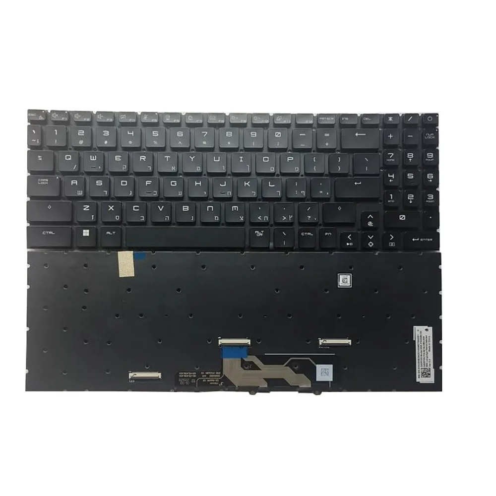 Laptop Per Key RGB Backlit CZ BE SW PO HB Keyboard For MSI Titan GT77 / GT77 HX GT77HX Czech Belgium Swiss Portuguese Hebrew New