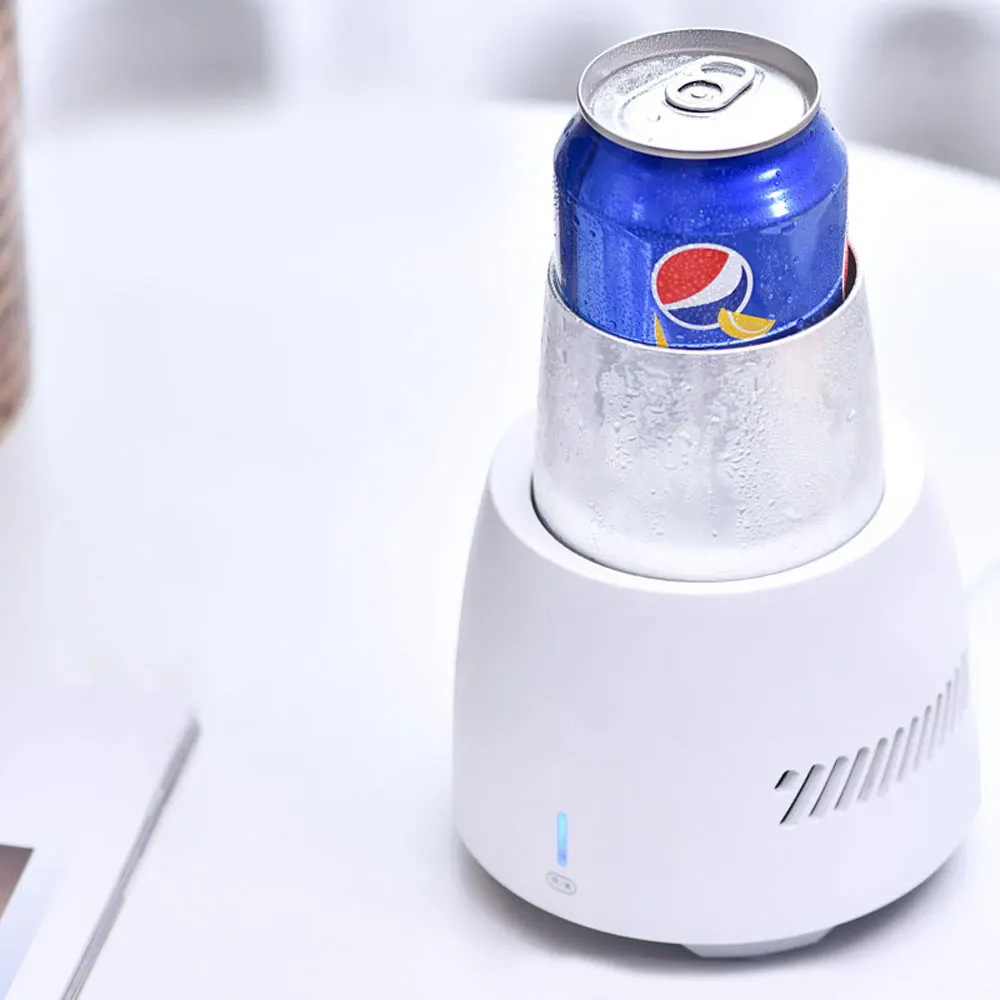 เดสก์ท็อปขนาดเล็กตู้แช่แข็งเครื่องดื่ม Fast Cooler ถ้วยไฟฟ้าขวดเบียร์ Quick ถ้วยน้ําโซดาเครื่องดื่ม Cooling Cooler