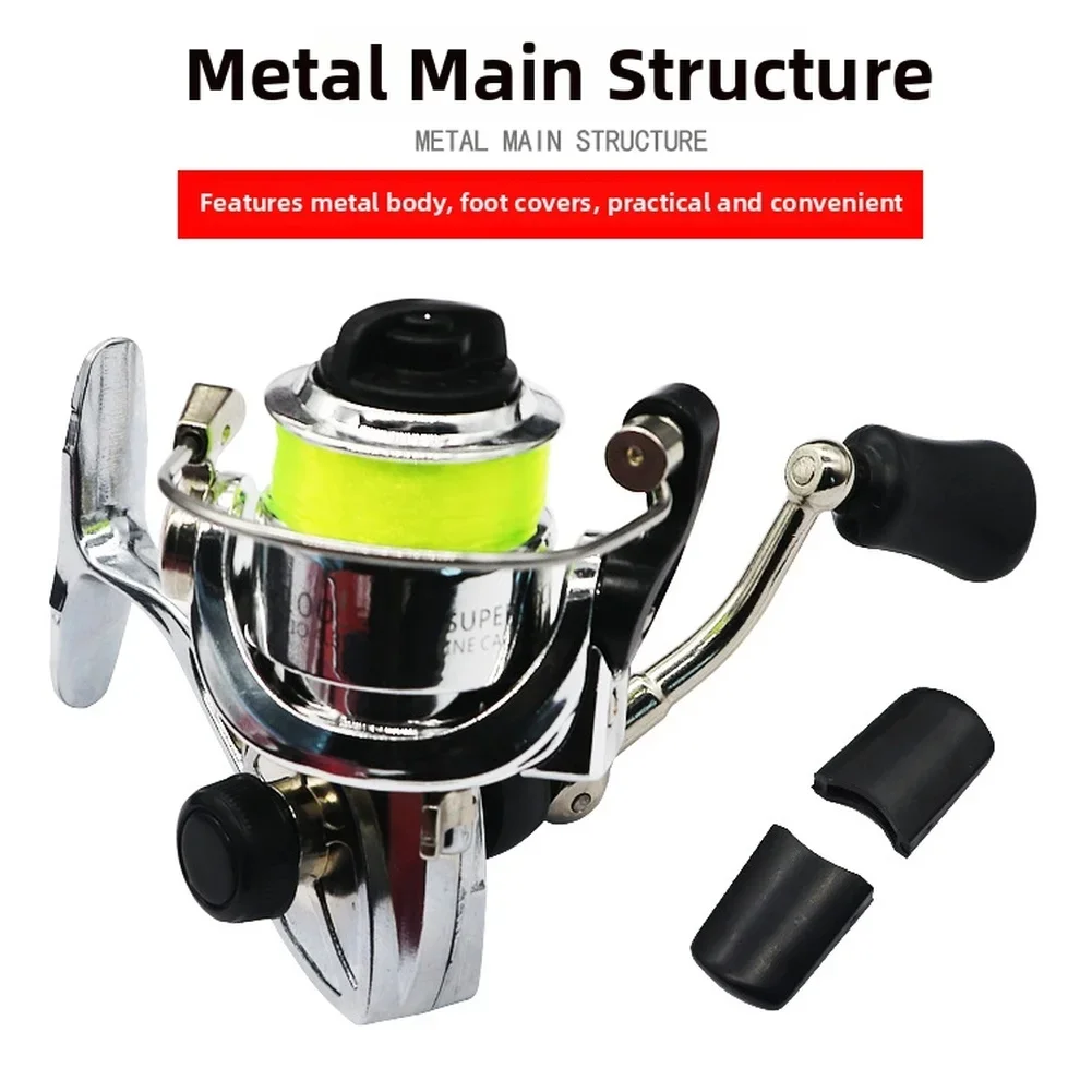 100 Metal Reel 2+1BB 4.3:1 Gear Ratio Ultralight Pen Rod Fishing Reel For Stream Trout Freshwater Pocket Tackle