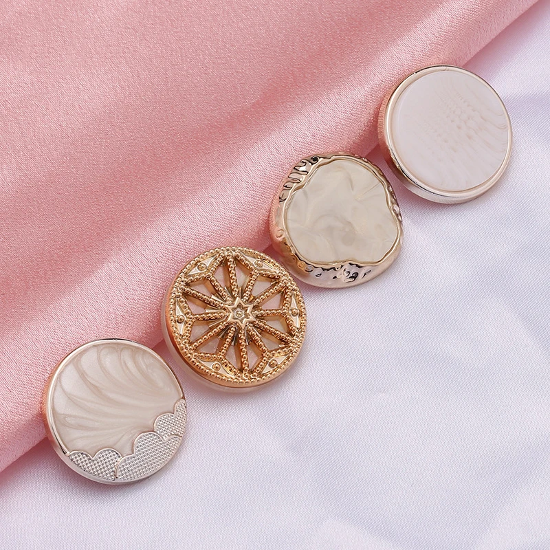 18/25/30mm Luxury Pearl Buttons Plastic Shank Buttons for DIY Coat Suit Cardigan Sweaters Decor Accessories Sewing Scrapbooking