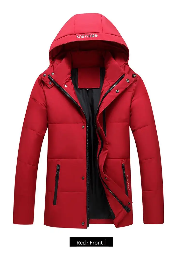 2025 شتاء دافئ الرجال سترة قصيرة أسفل بطة أسفل سترة دافئة منتصف العمر الترفيه تنوعا العصرية سترة خفيفة الوزن