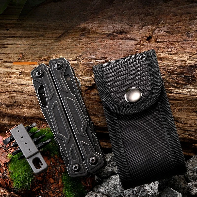 คีมอเนกประสงค์ BHBT 27 in 1 มีดพกพา EDC อุปกรณ์เอาตัวรอดสำหรับตั้งแคมป์กลางแจ้งแบบพกพา พร้อมชุดดอกไขควง