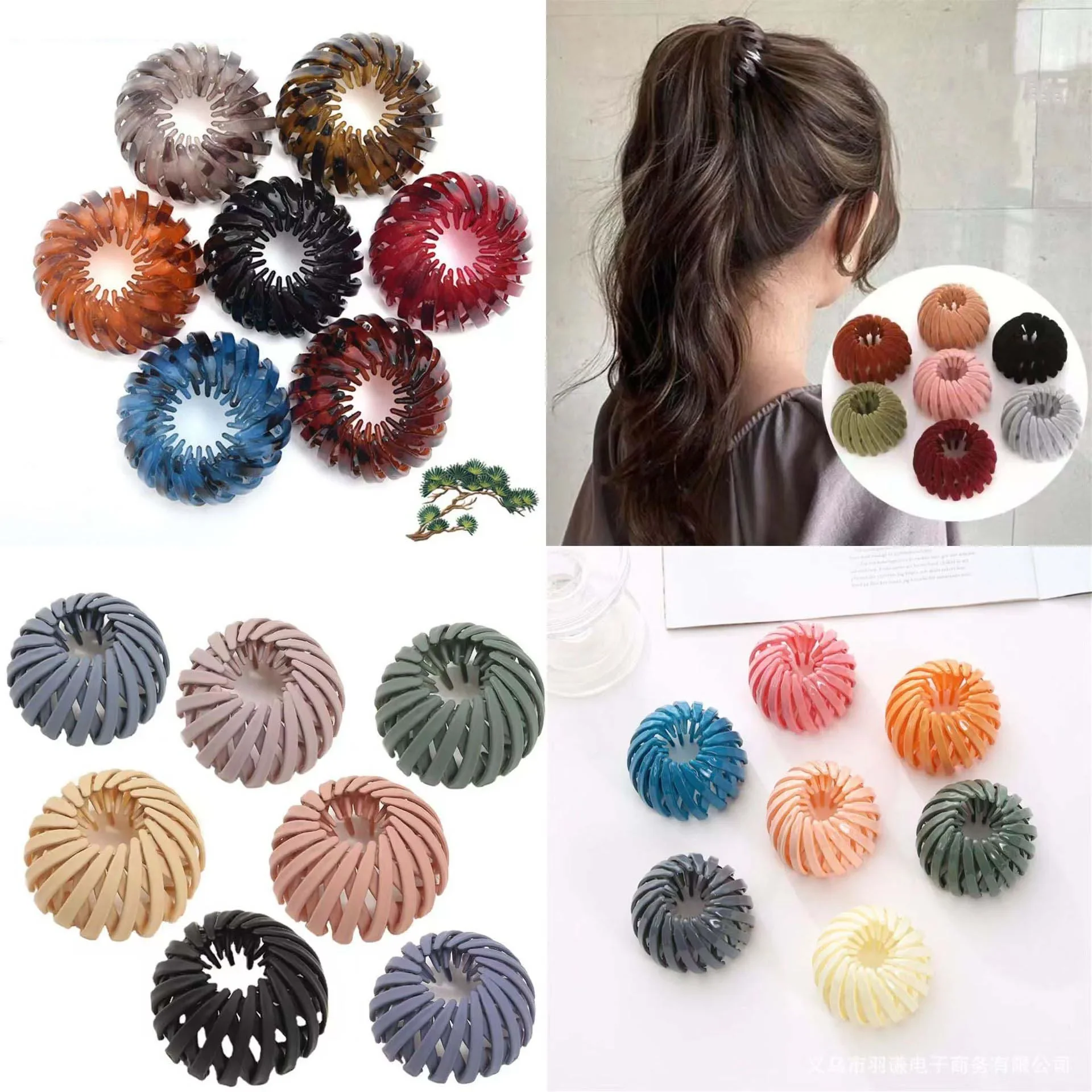 Hair Clips Delysia King Temperament flocking curler Bird Nest Shaped Hair Hairpin Magic Lazy Braider Tool Women Hair Accessories