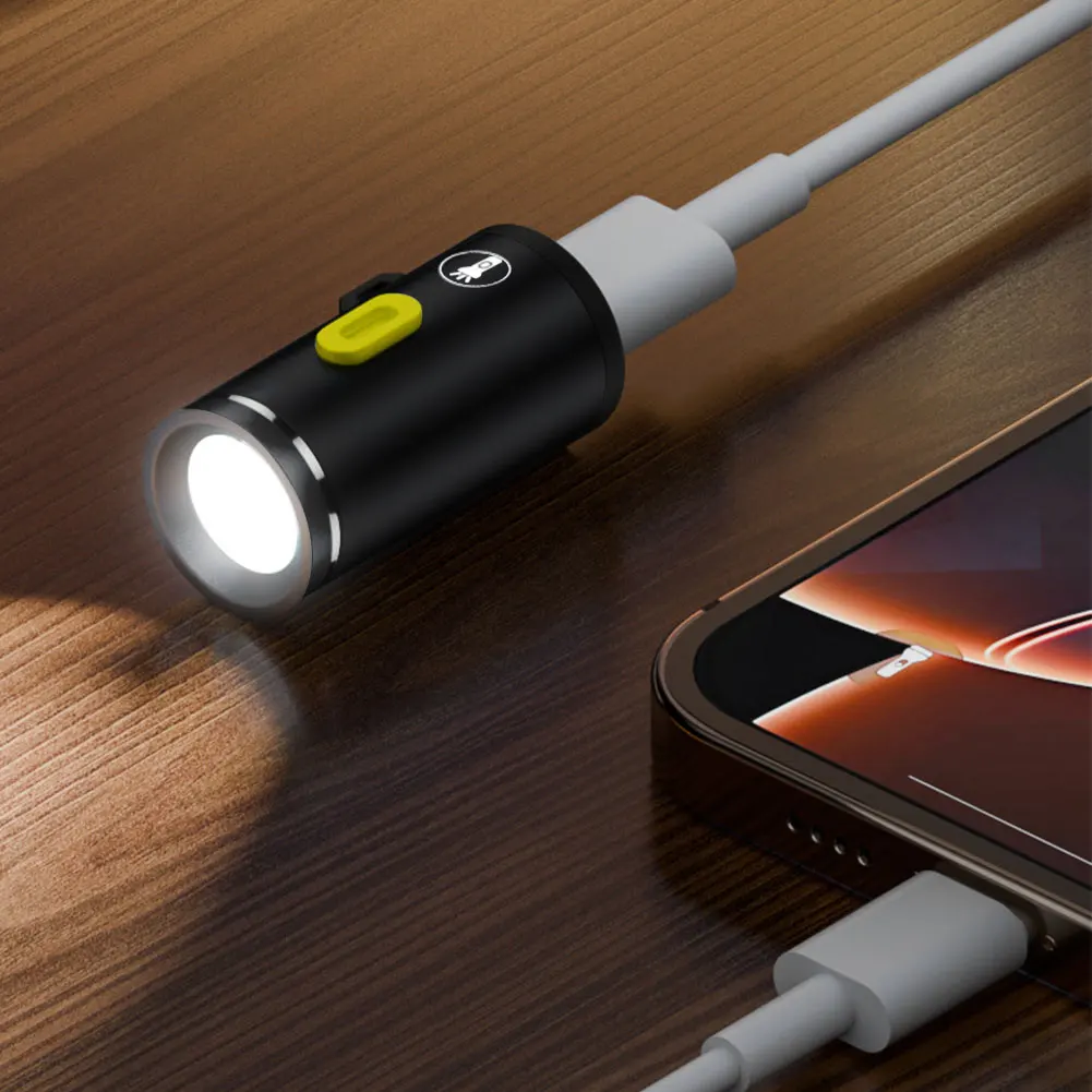 2-3 stuks LED Mini Pocket Zaklamp Type C Aangedreven Draagbare Camping Zaklamp Outdoor Noodverlichting voor Outdoor Wandelen Camping