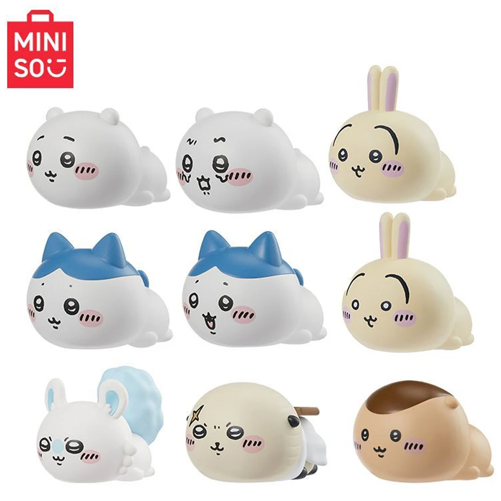 MINISO 애니메이션 치카와 시리즈 하치웨어 모몽가 우사기 블라인드 박스 모델 인형 장난감, 만화 귀여운 데스크탑 장식, 생일 선물