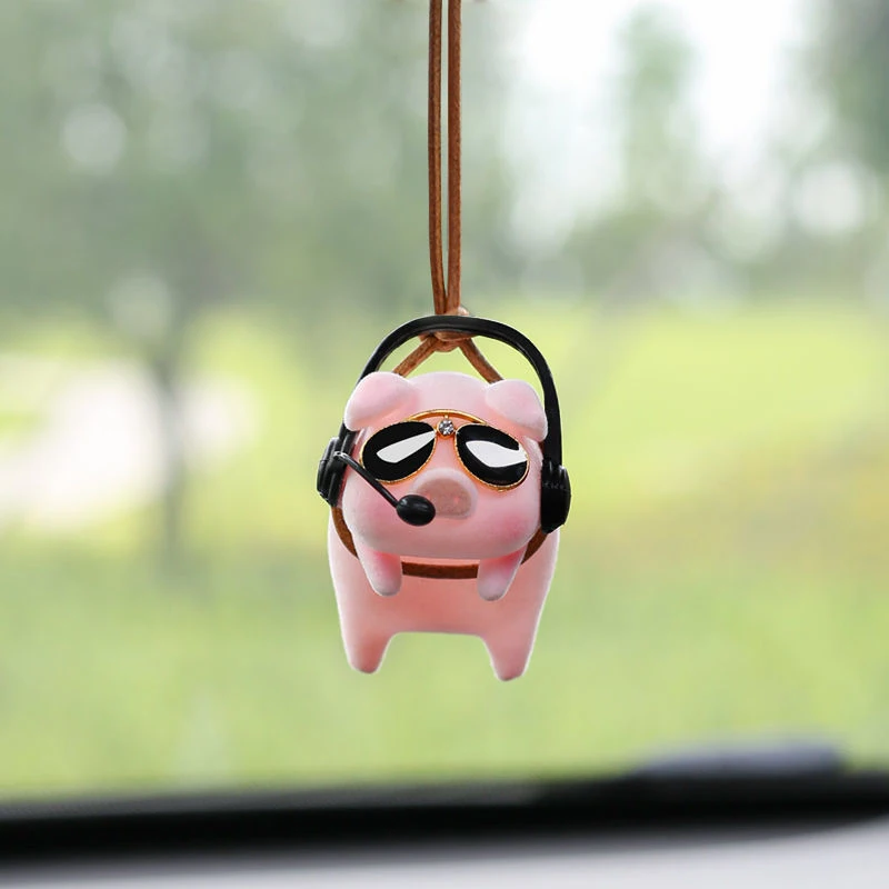 

Cute Pig Car Pendant Car Pendant Net Celebrity High-end Rearview Mirror Pendant Car Decoration Pendant Female Creative