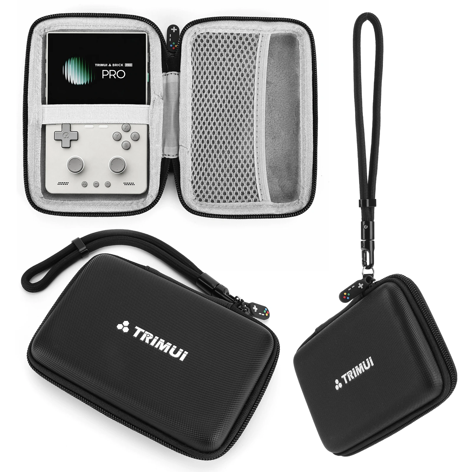 Protective Hard Case for Brick Pro U Metal Handheld Console with Screen Protector And Wrist Strap Bundle