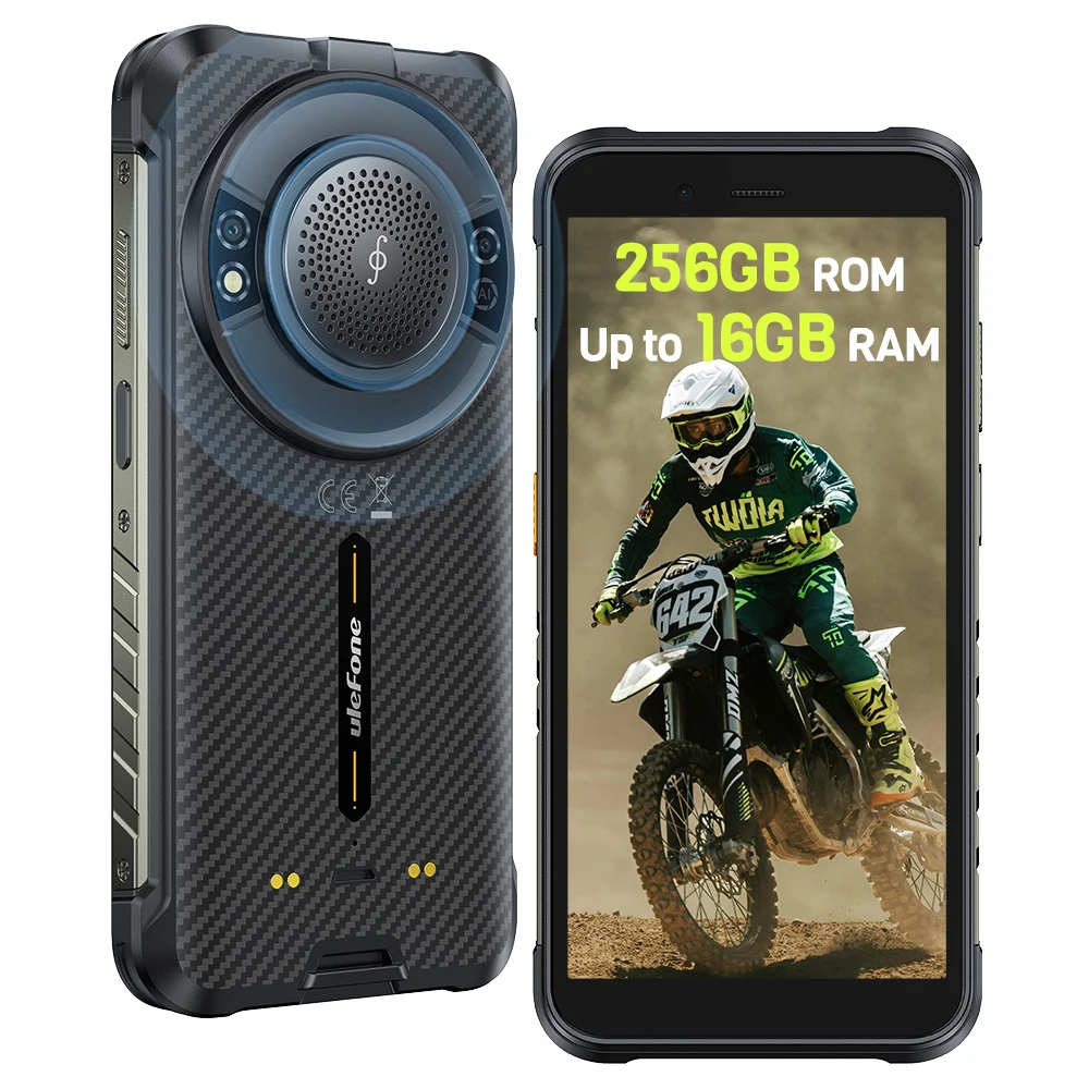 Ulefone RugKing 4G Rugged Phone Android 15 Up to 16GB+256GB Waterproof 9600mAh 50MP Camera NFC Global Smartphone
