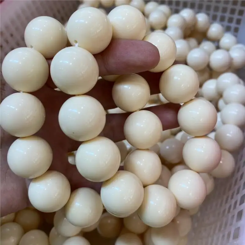 Ivory Nut Carved Beads 20mm Ball Bodhi Fruit Bracelet Cute Handheld Accessories