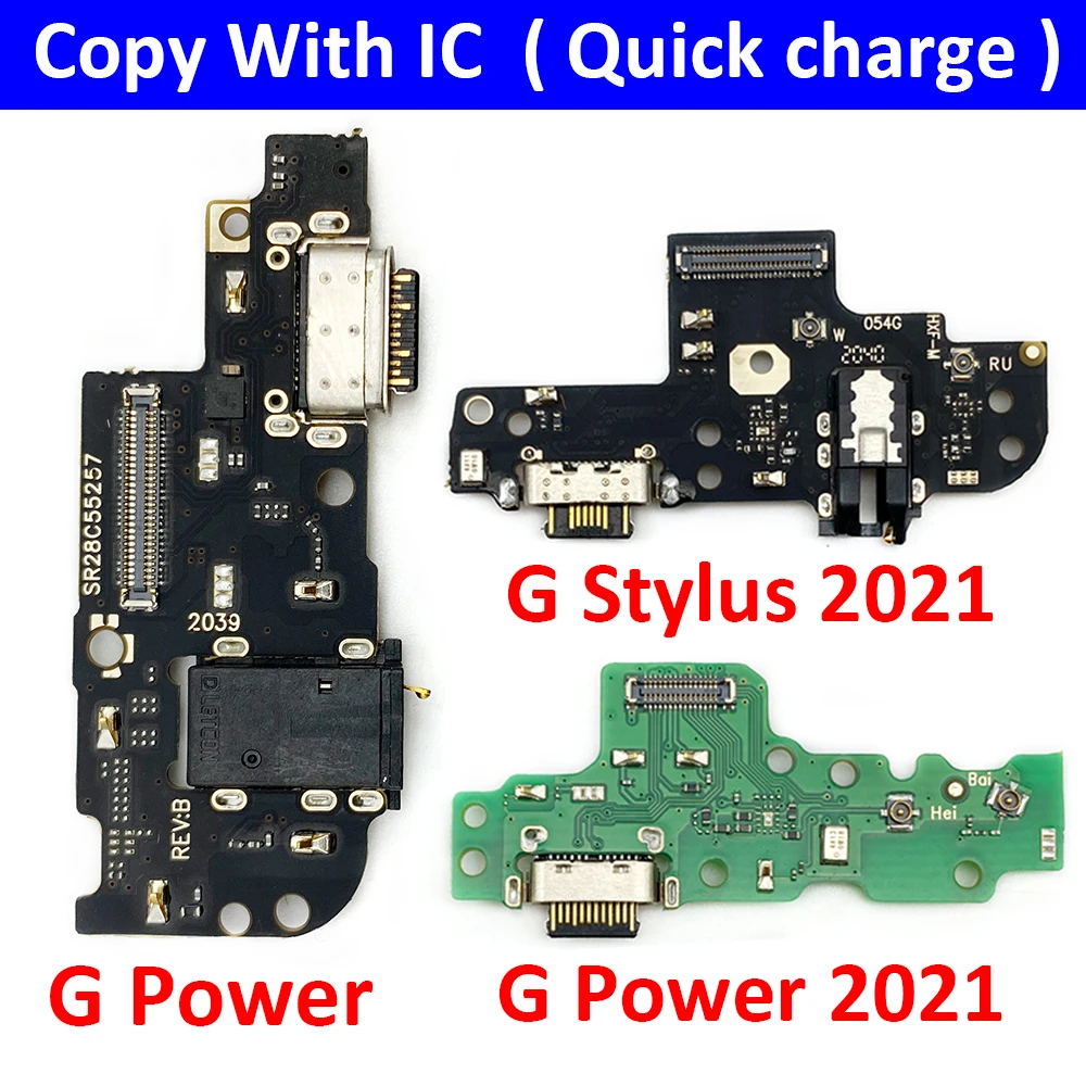 USB Charging Port Dock Charger Connector Board Flex Cable For Moto G Stylus Power Play Pure G 5G Plus 2020 2021 2022 2023 2024