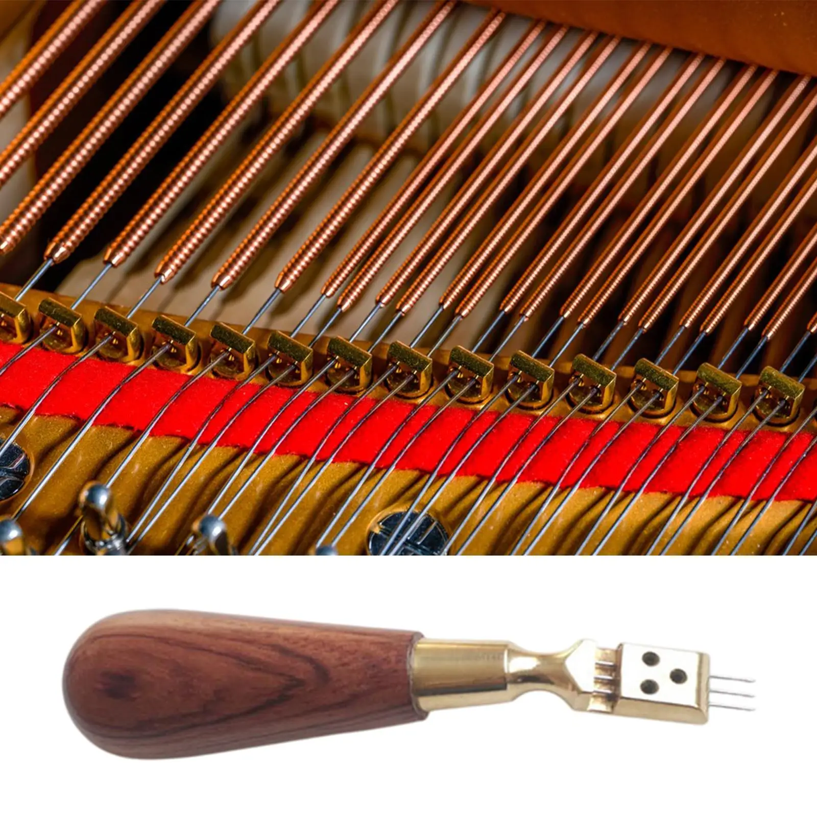 

Piano Hammer Voicing Tool Piano Accessories Portable Sturdy with Wood Handle