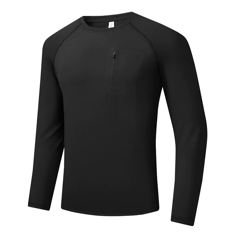 Autumn Winter Sweatshirt Sweater Zipper Long Sleeve Skin-friendly Sunscreen Stand Collar Outdoor Running Fitness Tops TEE XXXXL