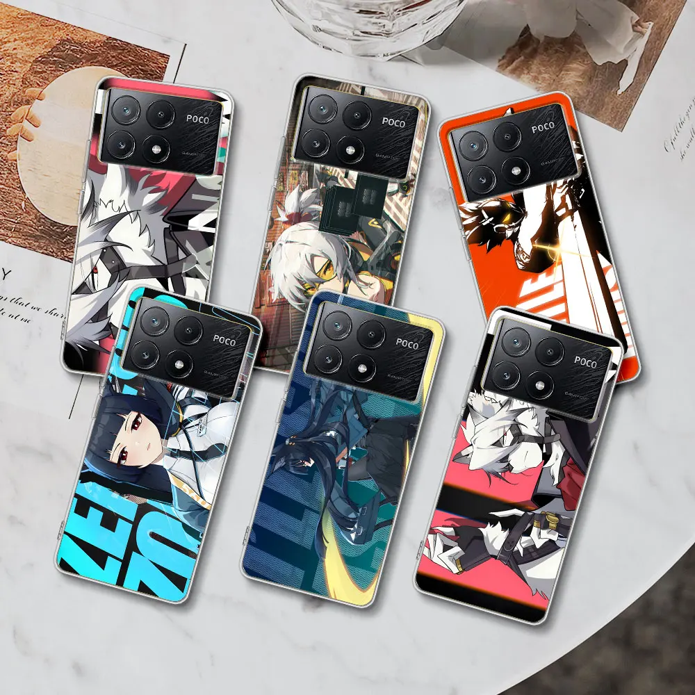 Von Lycaon ZZZ Hoshimi Miyabi Case for Xiaomi Poco X6 X5 F4 M5s X3 NFC F1 F5 M5 M3 M4 GT F3 F2 X4 Pro Clear TPU Soft Phone Cover