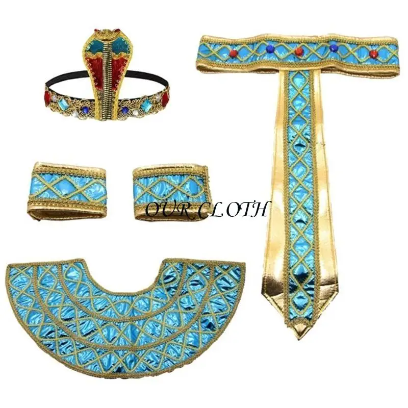 Ancient Egypt Costume Accessories Egyptian Costume Includes Snake Headpiece Y1AC