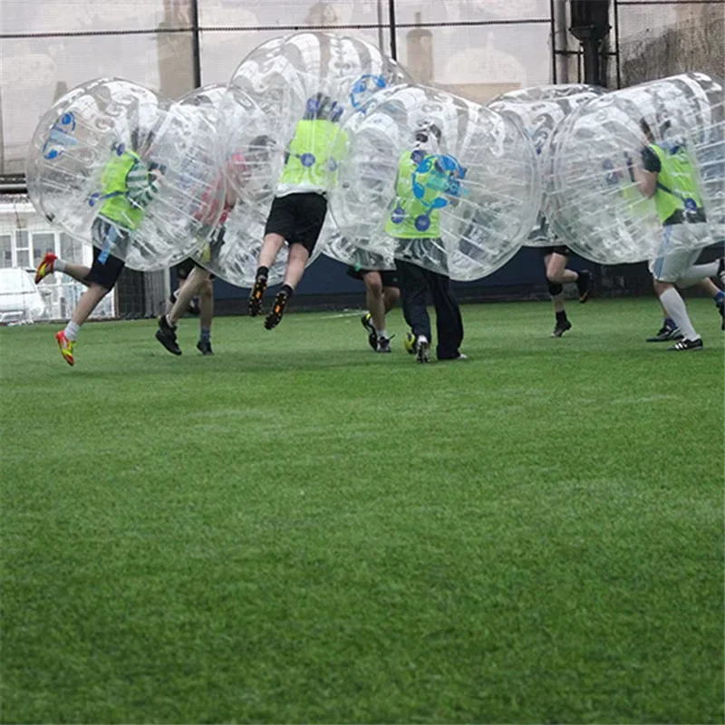 Preço de fábrica! Bola de zorb barata de 1m, terno de futebol de bolha humana, bola de pára-choque inflável para crianças