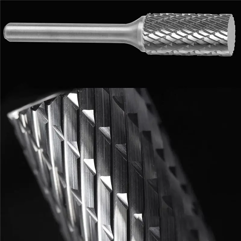 Carbide Burr Set 1/4 Inch Shank 8PC Die Grinder Bits Rotary File Rasp for Metal Wood Weld Concrete Stone Grinding