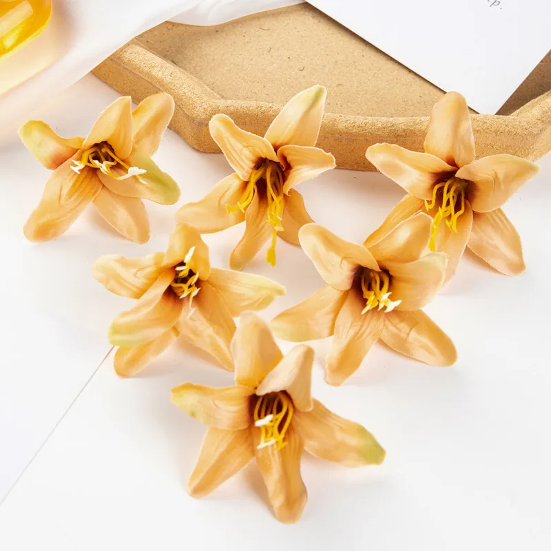 10/30 Stück Seidenlilien, künstliche Blumen für Hochzeit, Festival, Garten, Zuhause, Zimmer, Vase, Tischdekoration, Kranz, Scrapbook, DIY-Geschenkbox – Detail 16