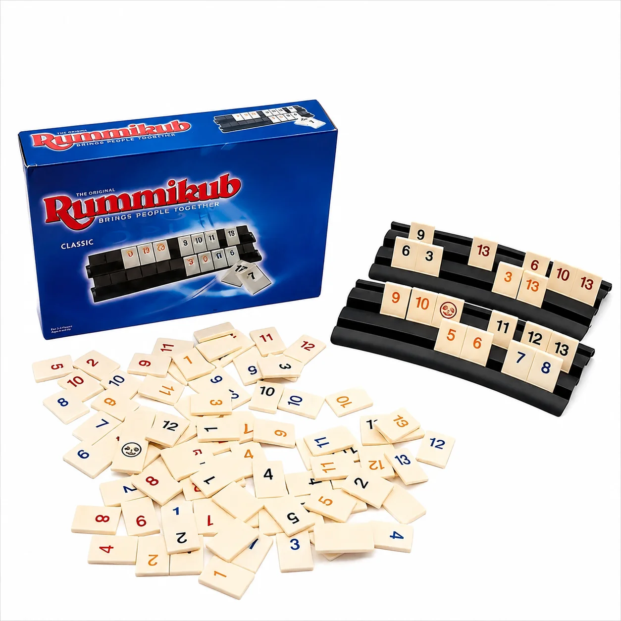 Klassisches Rummikub Brettspiel-Set, Brettspiel, ein Muss für Familienspaß