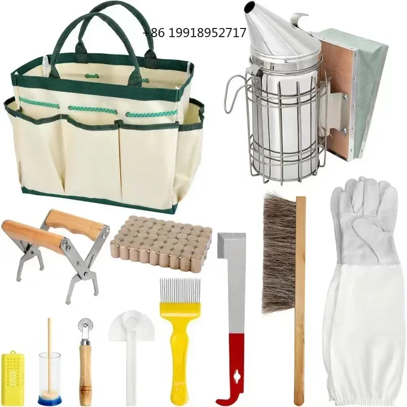 Beekeeping Tools 12-piece Starter Kit Beekeeping Supplies, Complete Set of Tools