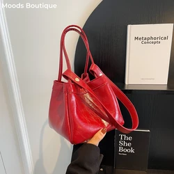 MOODS Deformable Shoulder Crossbody Bags For Women Dual-strap Mini Underarm Tote Bag 2024 New Luxury Designer Purses And Handbag