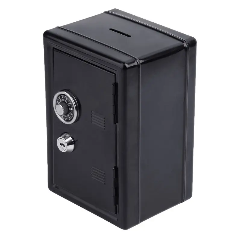 New Safe Security Metal Money Deposit Cash Savings Saving Box 2 Keys