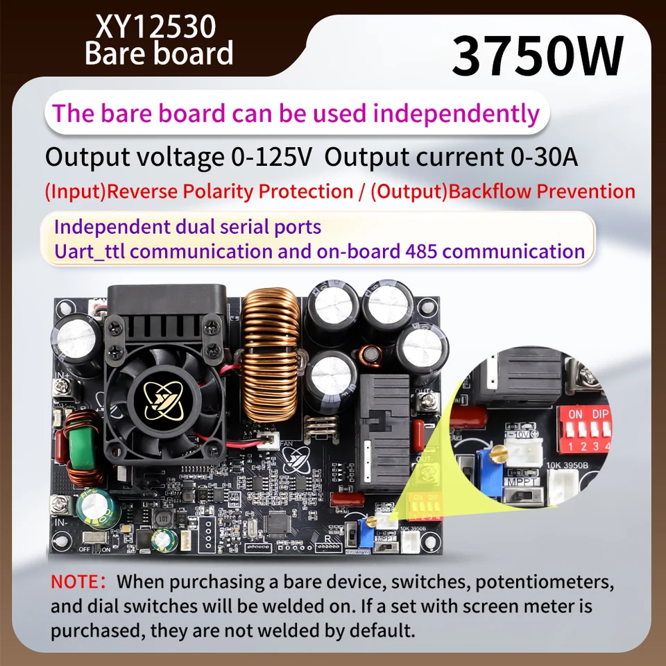XY12530S 3750W 30A CNC Step-Down Adjustable DC Power Supply CV CC