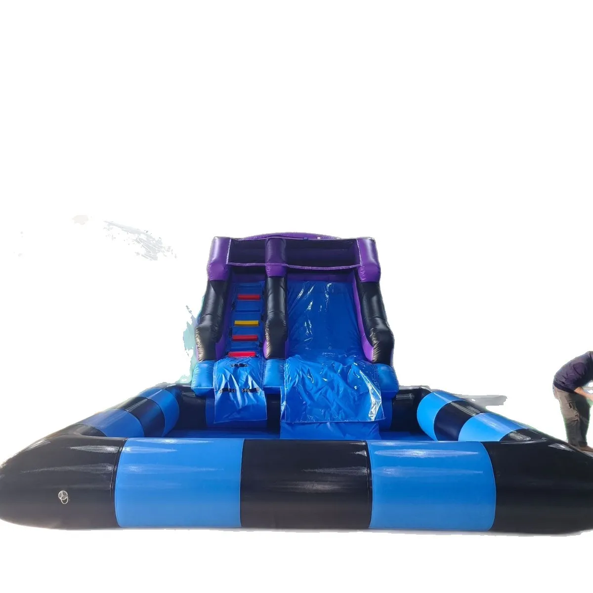 Customized factory direct sales PVC inflatable water slide Large children's outdoor playground Amusement equipment Inflatable ca