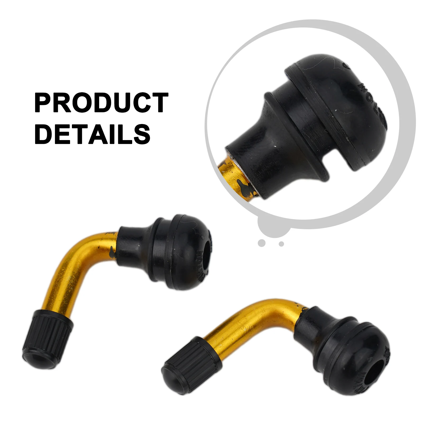 Improve Your Electric Scooter Bike with 2pcs Tubeless Tyre Valve Stems, Reliable Performance, Easy Installation