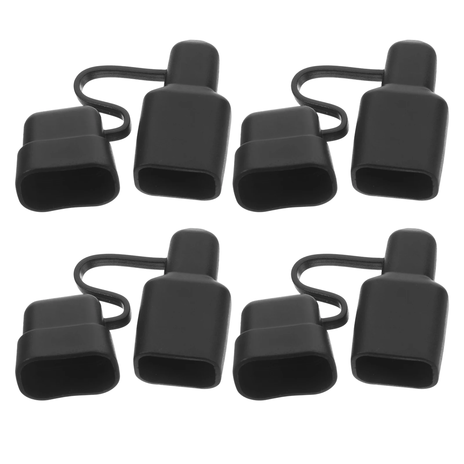

4 Pcs Cable Plug Cover Waterproof Dustproof Quick Disconnect Wire Connectors Electrical Accessories Black Color