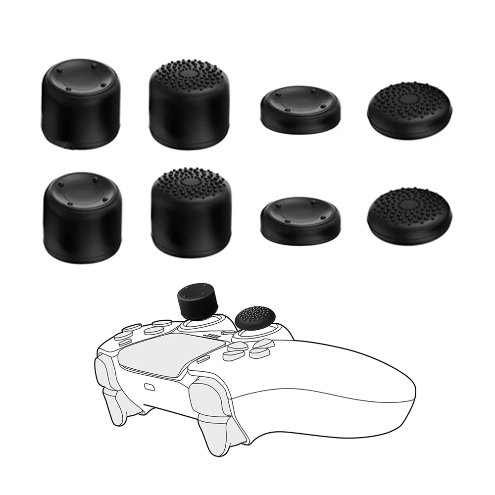 عيدان الإبهام غطاء قبضة ل PS5 ، PS4 ، Xbox سلسلة واحدة ، X ، S تحكم ، ارتفاع السيليكون ، أغطية عصا مريحة ، الملحقات