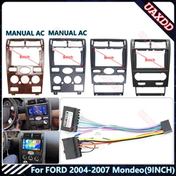 For FORD 2004-2007 Mondeo 9INCH Car Radio Android Stereo audio screen multimedia video player navigation cables Harness frame