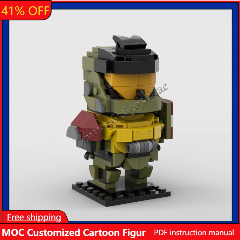 

234Pcs MOC Movie Characters Collect Series Noble 5 Brickheadzes Model DIY Creative Puzzle Birthday Cartoon Anim Figures Toy Gift