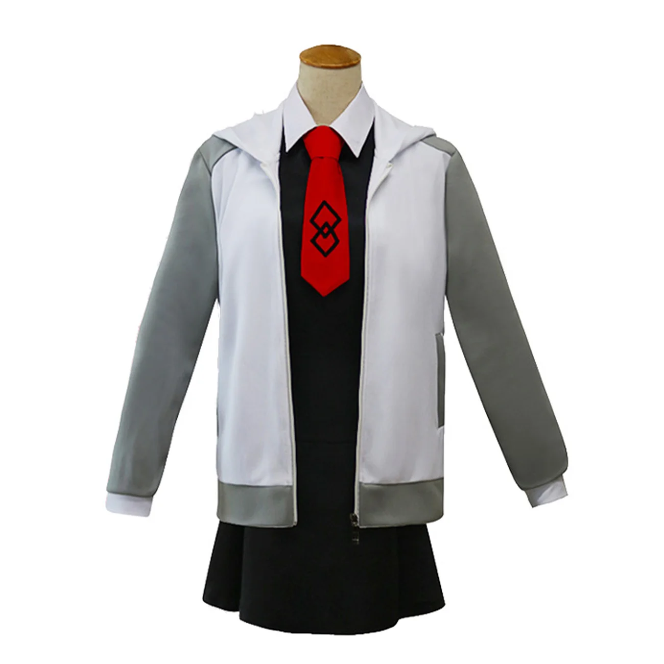 

Game FGO Cosplay Mash Kyrielight Costume Party Outfits Full Set Female JK Uniform