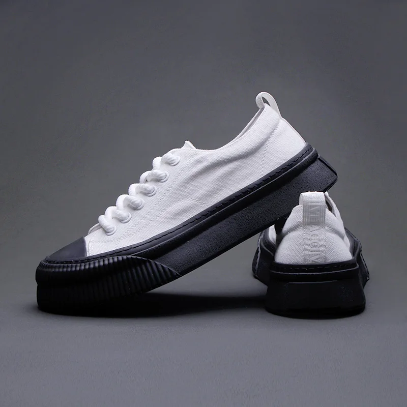 European station summer board shoes men\'s shoes 2024 new cloth breathable casual shoes thick soles increase board shoes