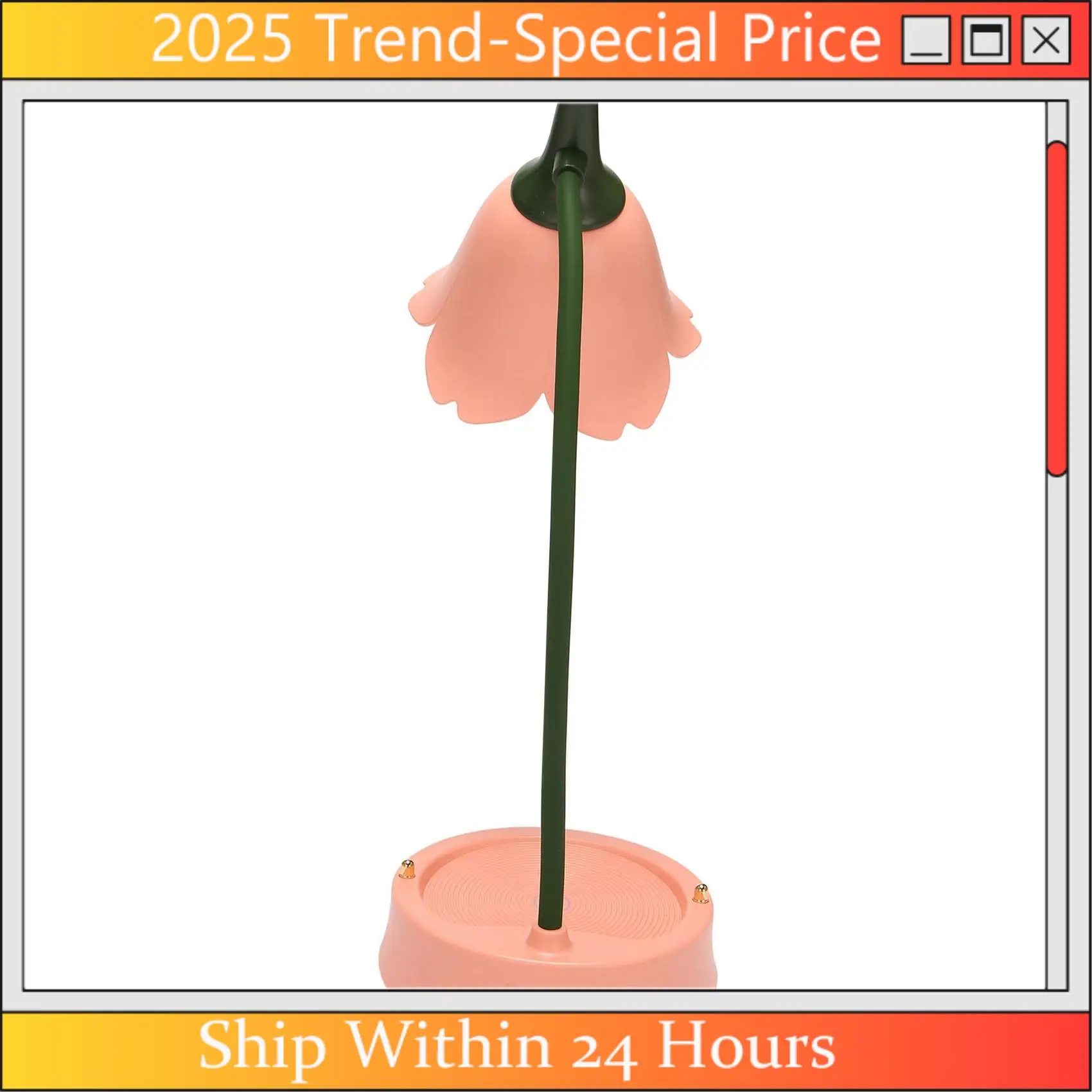 

AA64 Flower LED Desk Lamp Student Bedroom Lighting Contact Eye Protection USB