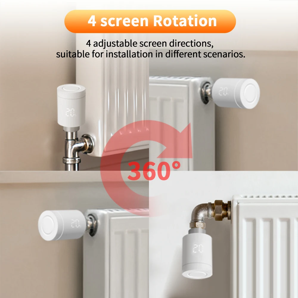 Tuya Zigbee Thermostatic Radiator Valve Zigbee Thermostat Valve Smart Radiator Valve Wifi Temperature Controller Alexa Google